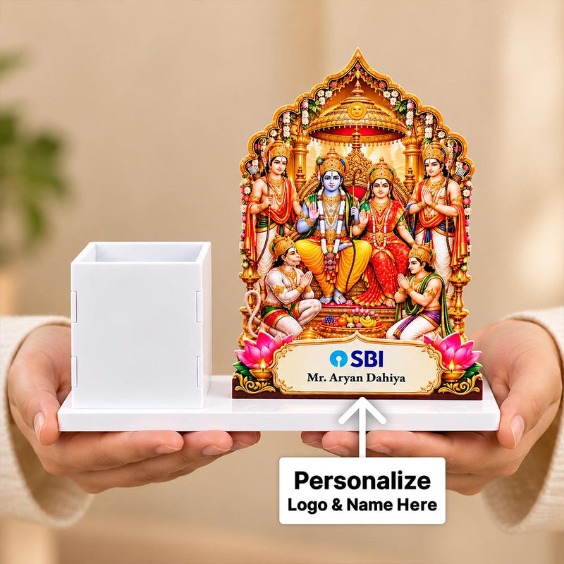Custom Ram Darbar Office Nameplate with Company Logo & Name | Love Craft Gifts™