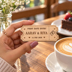 Custom Romantic Ticket Gift for Couples | Love Craft Gifts™