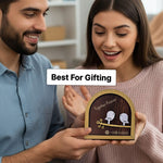 Personalized Couple Spotify Frame – Custom Song Code Wooden Table Top Frame (6x6 Inch) | Love Craft Gifts