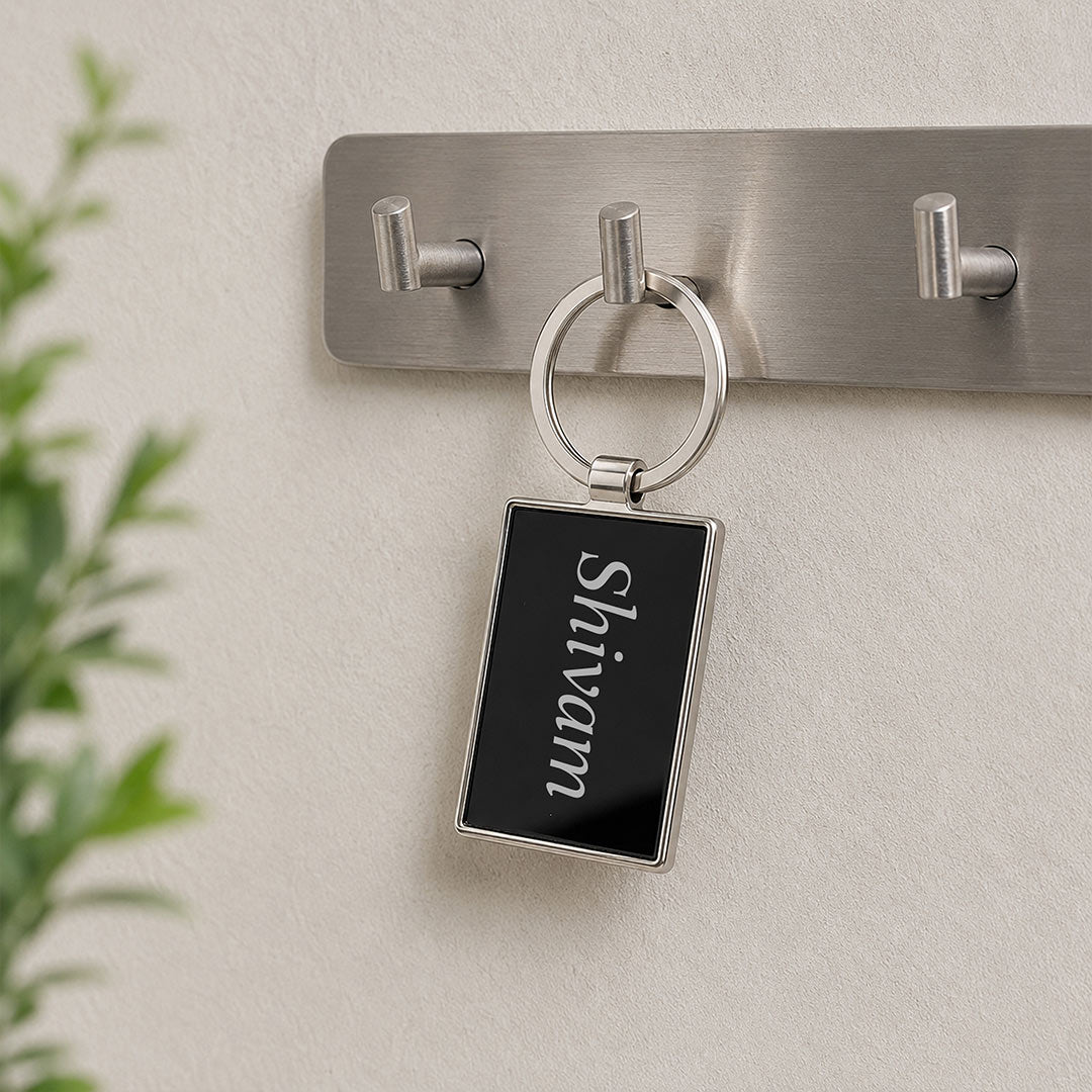 Custom Stainless Steel Name Keychain | Personalized Metal Key Ring | Love Craft Gifts™