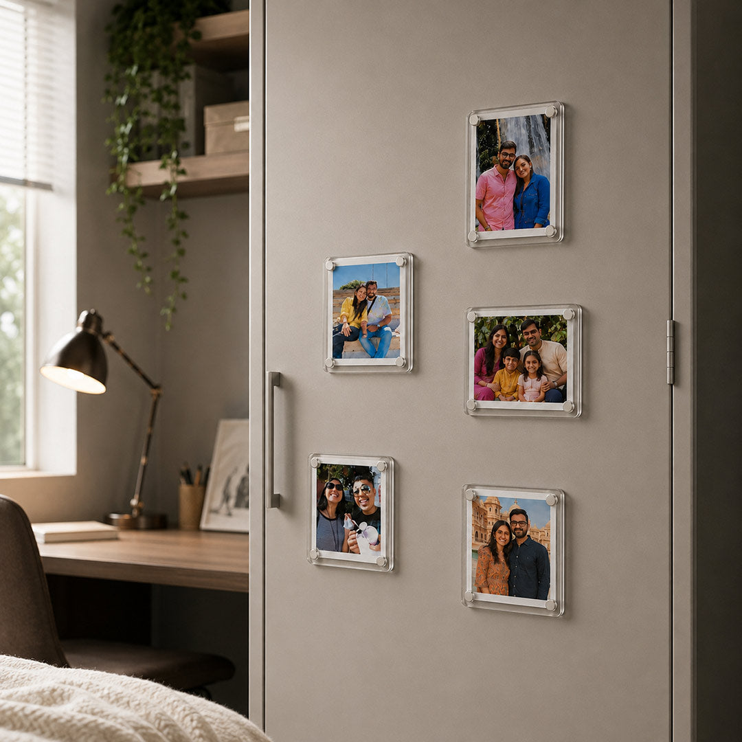 Custom Wedding Photo Magnet Personalized Acrylic Fridge Decor 2x3 Inch | Love Craft Gifts™