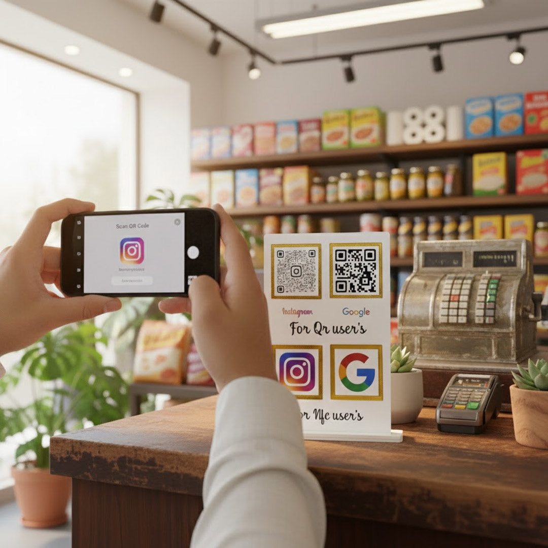 Custom QR Code & NFC Tap Board for Shops – Love Craft Gifts