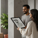 Personalized Pencil Sketch Portrait Wall Frame | Love Craft Gifts