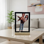 Personalized 3D Couple Photo Frame – Custom Cartoon Style Photo Table Frame (6×8 Inch) | Love Craft Gifts