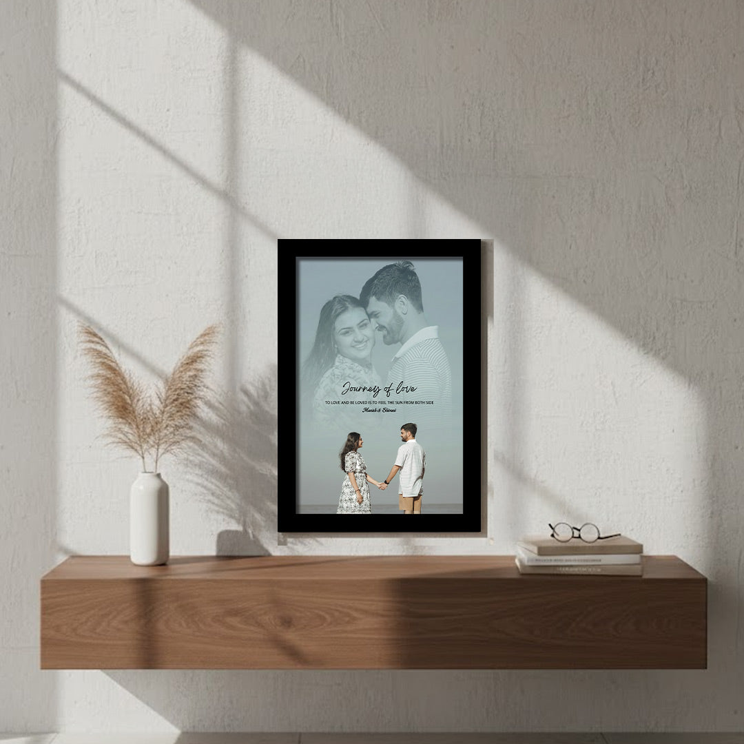 Personalized “Journey of Love” Couple Photo Frame | Love Craft Gifts