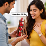 Personalized Love Ladder Couple Name Showpiece – Custom Romantic Wooden Table Top Gift (8 Inch) | Love Craft Gifts