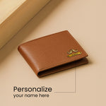 Personalized Men's Wallet – Custom Engraved Name Wallet with Charm | Love Craft Gifts