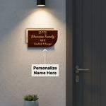 Product Title – Personalized Wooden Family Name Plate – Custom House Name Sign (10×6 Inch) | Love Craft Gifts