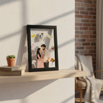 Personalized Acrylic Couple Frame – 8×12” | Custom Illustration | Love Craft Gifts
