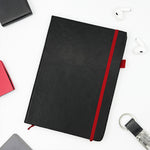 Personalized A5 PVC Hardcover Notebook with Custom Name | Elastic Closure Executive Journal Diary for Office, Study & Corporate Gifting | Love Craft Gifts™