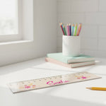 Personalized Blossom Acrylic Name Scale | 15 cm | Love Craft Gifts