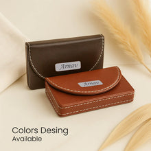 Premium Personalized Leather Card Holder