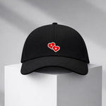 Personalized Couple Printed Black Caps Set of 2 – Custom Initial Heart Design Adjustable Baseball Hats for Him & Her | Love Craft Gifts