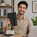 Personalized Premium Leather Diary Organizer with Custom Name – Executive Office Notebook Gift for Men & Women (Standard Gift Size) | Love Craft Gifts™