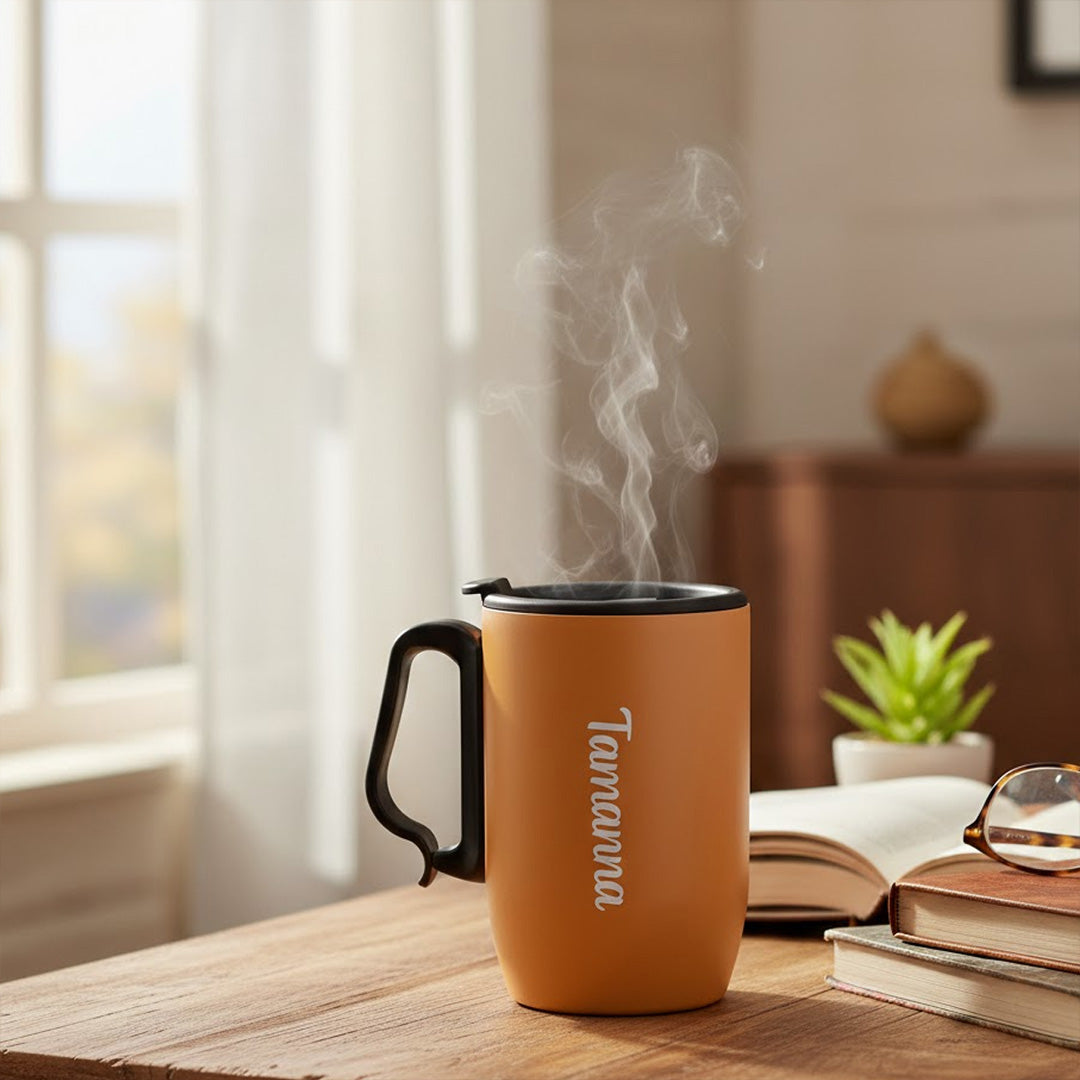 Personalized Name Cello Duro Double Wall Insulated Coffee Mug (390 ML) | Love Craft Gifts