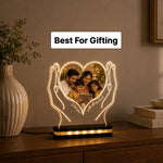 Customized Family Memory LED Lamp 6x8" | Acrylic Photo Light Gift | Love Craft Gifts™