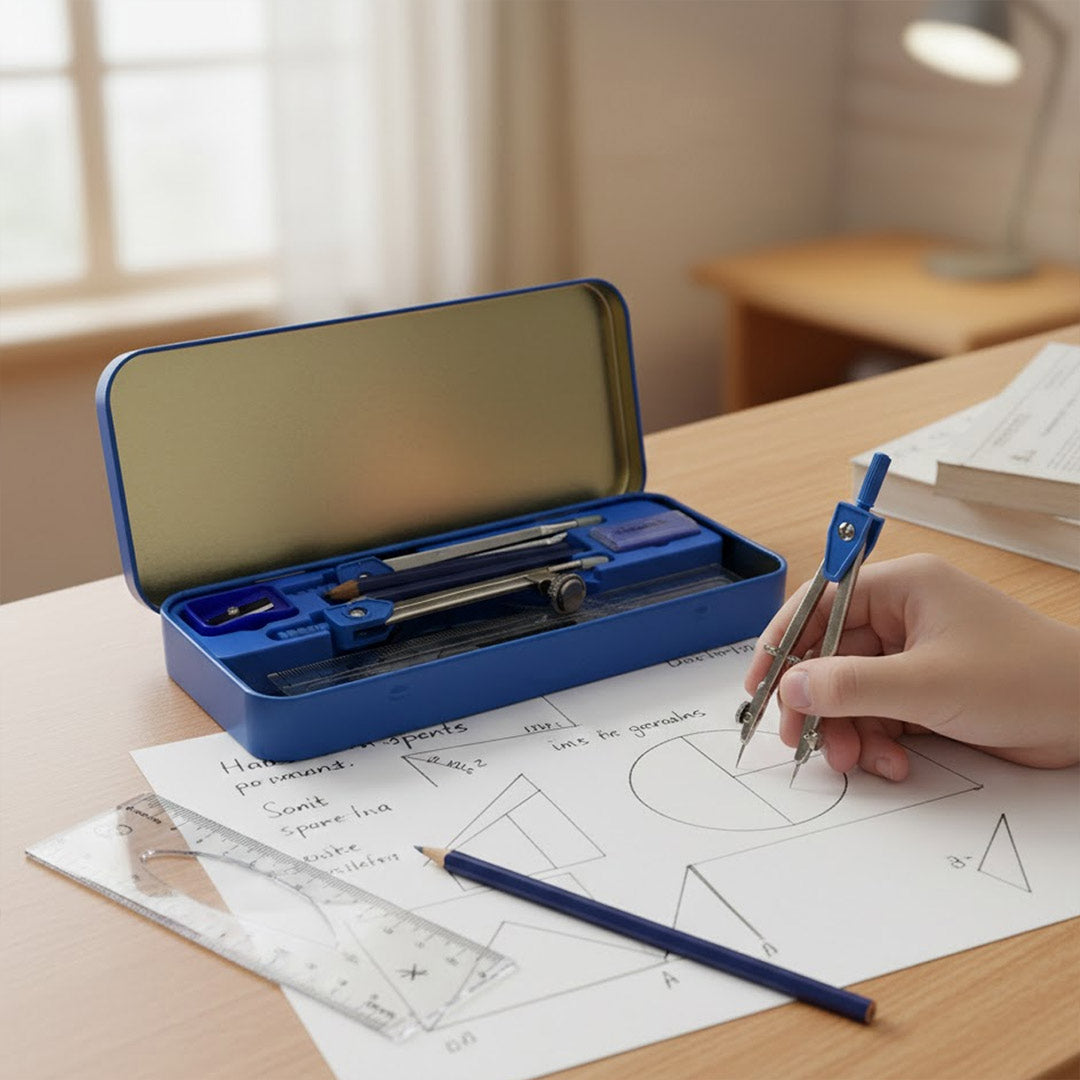 Personalized Classmate Victor Geometry Box with Name & Photo | Love Craft Gifts