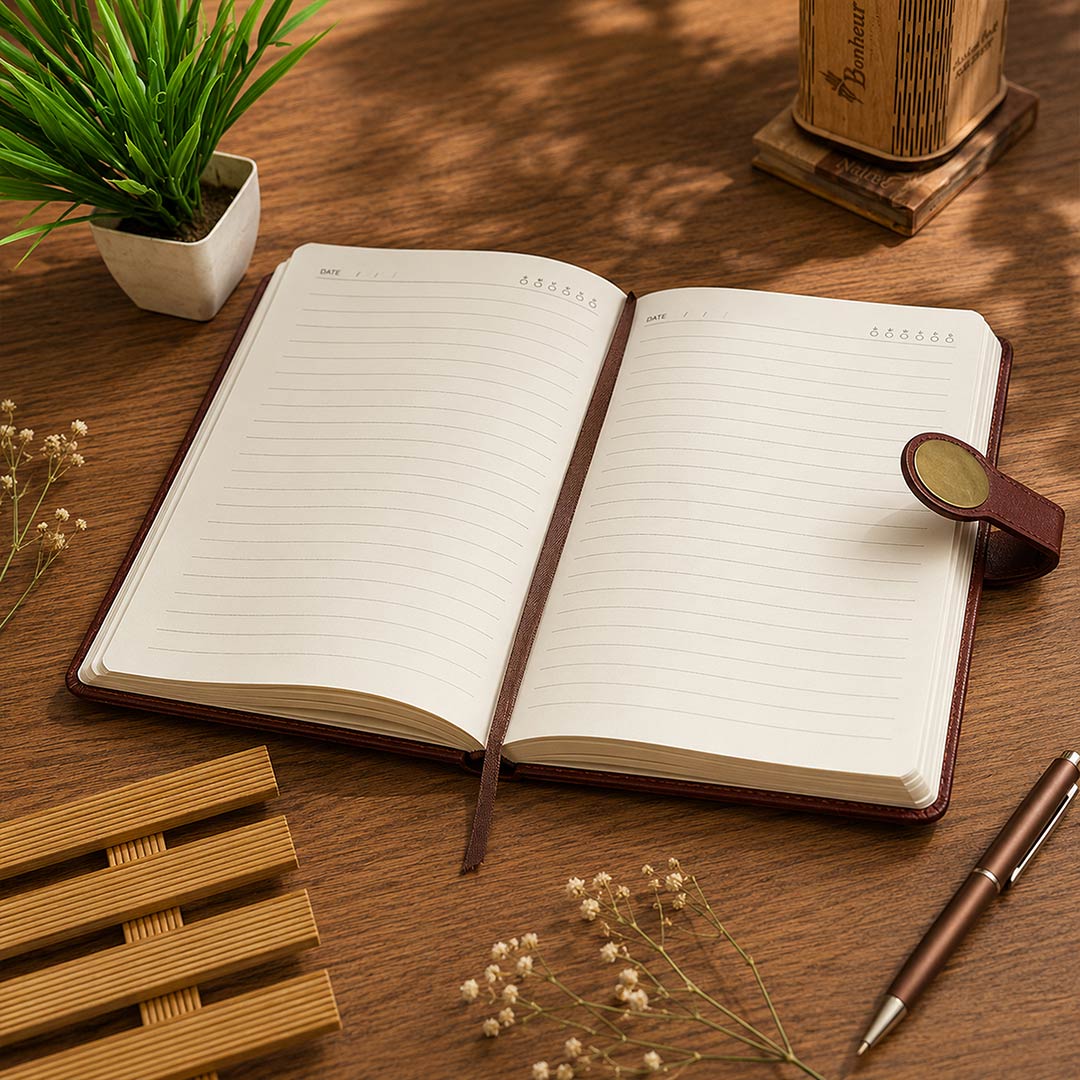 Personalized A4 Executive Diary with Custom Name & Logo | Premium Office Journal Gift for Professionals, Employees & Corporate Gifting - A4 | Love Craft Gifts™