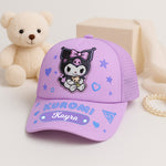 Cute Kids Cartoon Character Mesh Cap – Kuromi, Melody, Cinnamoroll (Adjustable & Breathable) | Love Craft Gifts