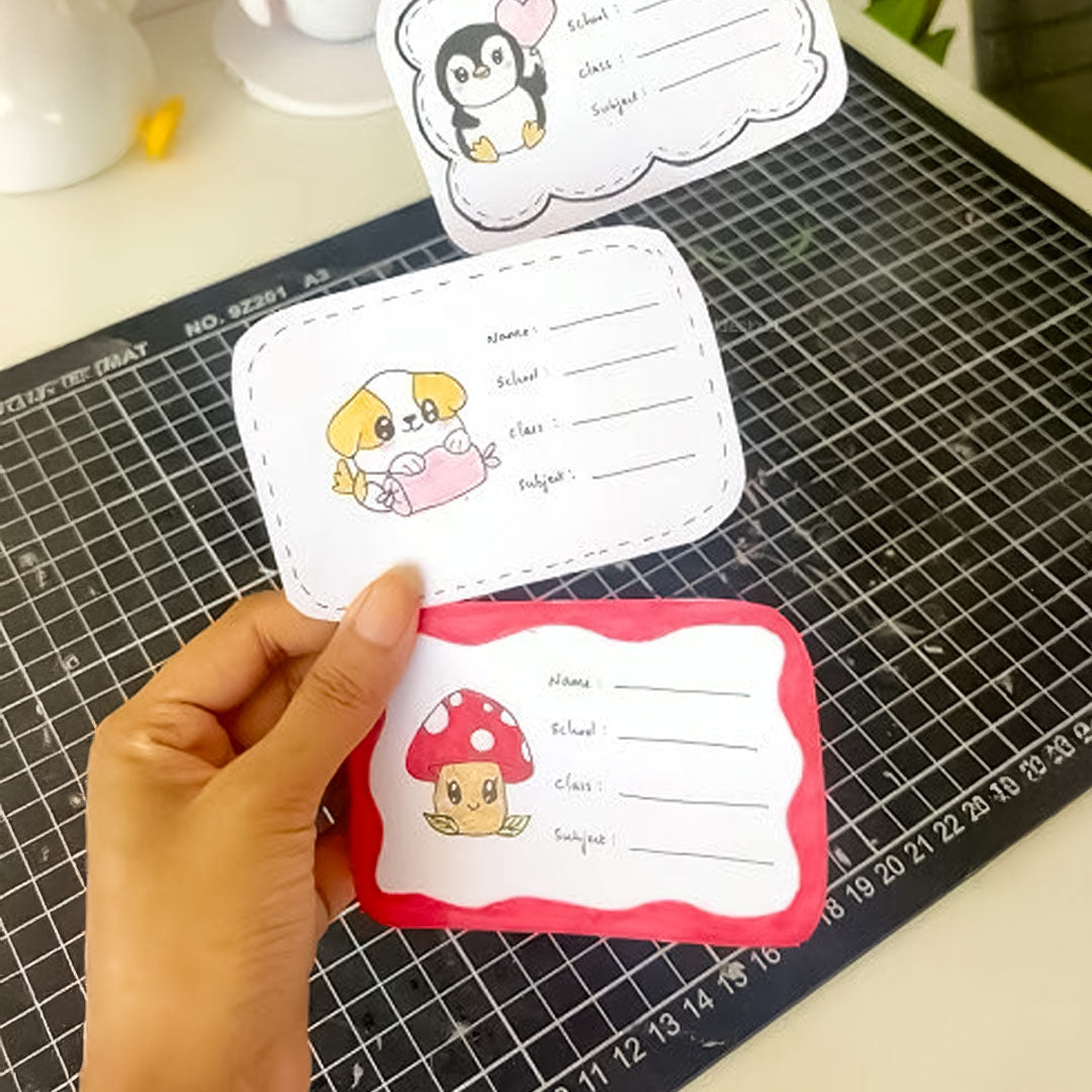 Cute Personalized Name Slips for Kids School | Personalized Name Slips | Love Craft Gifts