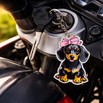 Cute Puppy Charm – Cartoon Dog Acrylic Keychain | Love Craft Gifts