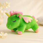 Green Unicorn Plush Toy – Soft Winged Stuffed Animal for Kids | Love Craft Gifts