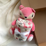 Teddy-Hug Baby Blanket Set | Super Soft Fleece Comforter with Plush Toy | Love Craft Gifts