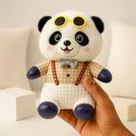 Cute Panda Plush Toy with Goggles – Soft & Dressed Teddy | Love Craft Gifts