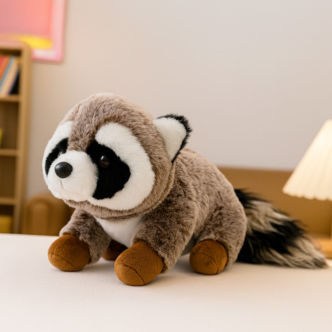 Fluffy Raccoon Plush Toy – Super Soft & Cuddly | Love Craft Gifts