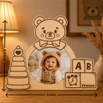 Personalized Baby Wooden Photo Frame | Custom Baby Name Keepsake Gift - 8x6.5" | Love Craft Gifts™