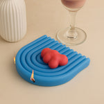 Rainbow Arch Cloud Candle – Blue & Red | Love Craft Gifts