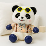 Cute Panda Plush Toy with Goggles – Soft & Dressed Teddy | Love Craft Gifts