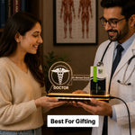 Personalized Doctor LED Visiting Card Holder with Custom Name | Professional Medical Desk Décor Gift for Doctors - 8x6" | Love Craft Gifts™