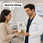 Personalized Dental Clinic QR Stand with Custom Logo & Branding | Premium Business Display Gift for Dentists & Clinics - 9x6" | Love Craft Gifts™