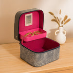 Personalized Grey Jewellery Storage Box | Love Craft Gifts