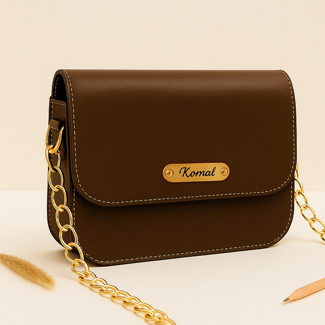 Personalized Premium Leather Sling Bag | Love Craft Gifts
