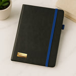 Personalized Dark Blue Gift Set – Custom Diary, Pen & Black Bottle Combo for Professionals | Love Craft Gifts