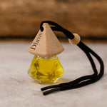 Diamond Shape Customized Car Hanging Perfume Bottle with Name | Love Craft Gifts