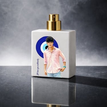 Happy Birthday Theme – Evil Eye Style Personalized Bellavita White Oud Eau De Parfum (100ml) | Love Craft Gifts