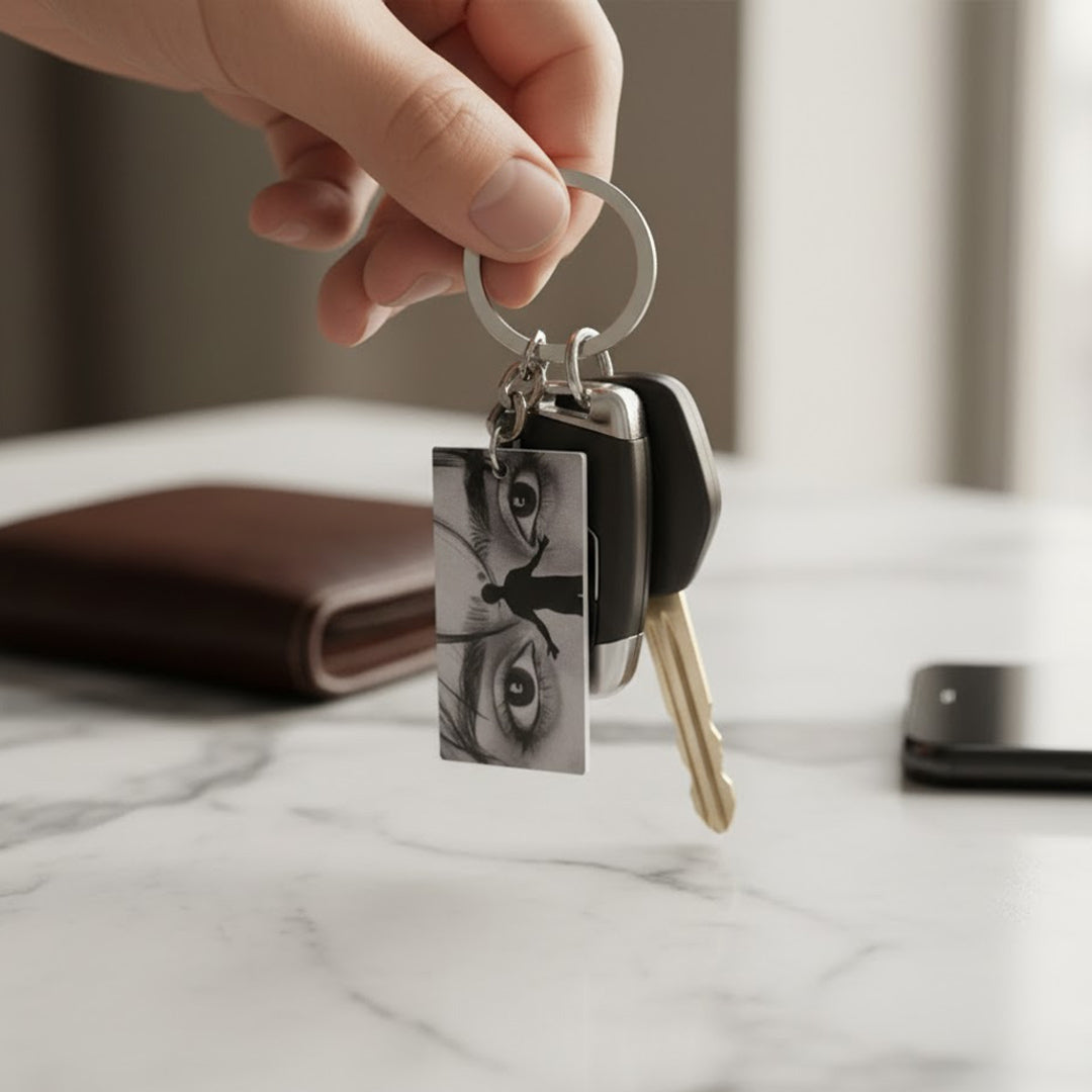 Spotify Customized Eye Keychain – 2×1" | Love Craft Gifts