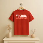 Yeshua Faith Quote T-Shirt – Christian Minimalist Typography Tee | Love Craft Gifts