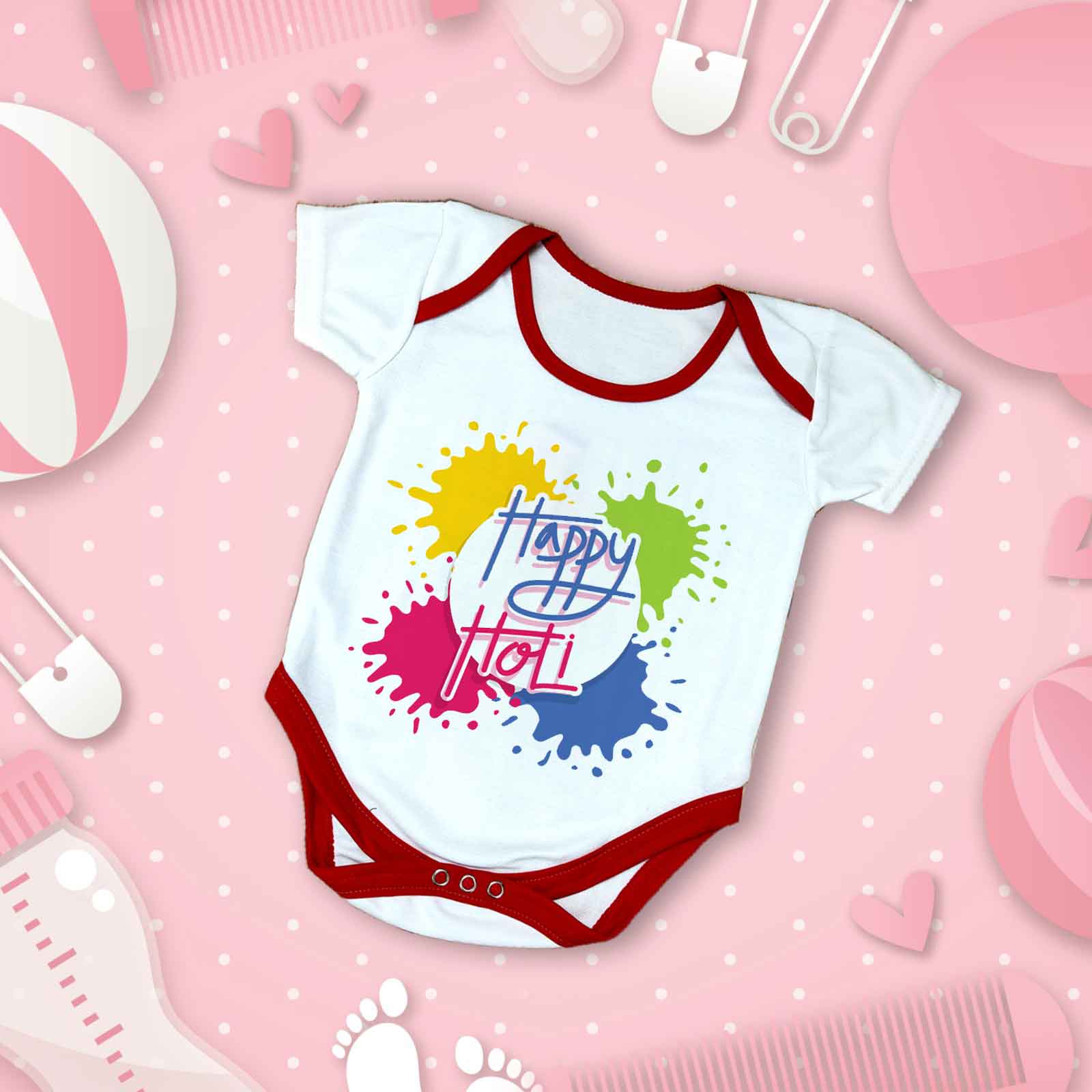 First Holi T-shirts For Kids |Love Craft Gifts