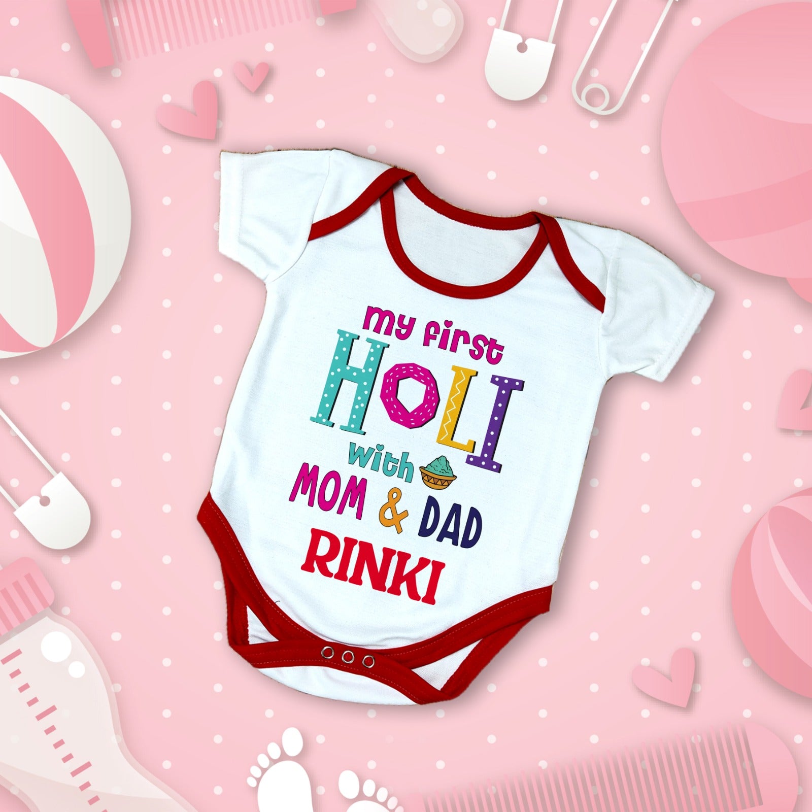 First Holi T-shirts For Kids