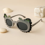 Customized Kids Dinosaur Sunglasses – Personalized Name Cartoon UV Shades | Love Craft Gifts