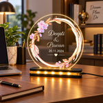 Floral Couple LED Table Lamp 6x8″ | Love Craft Gifts™
