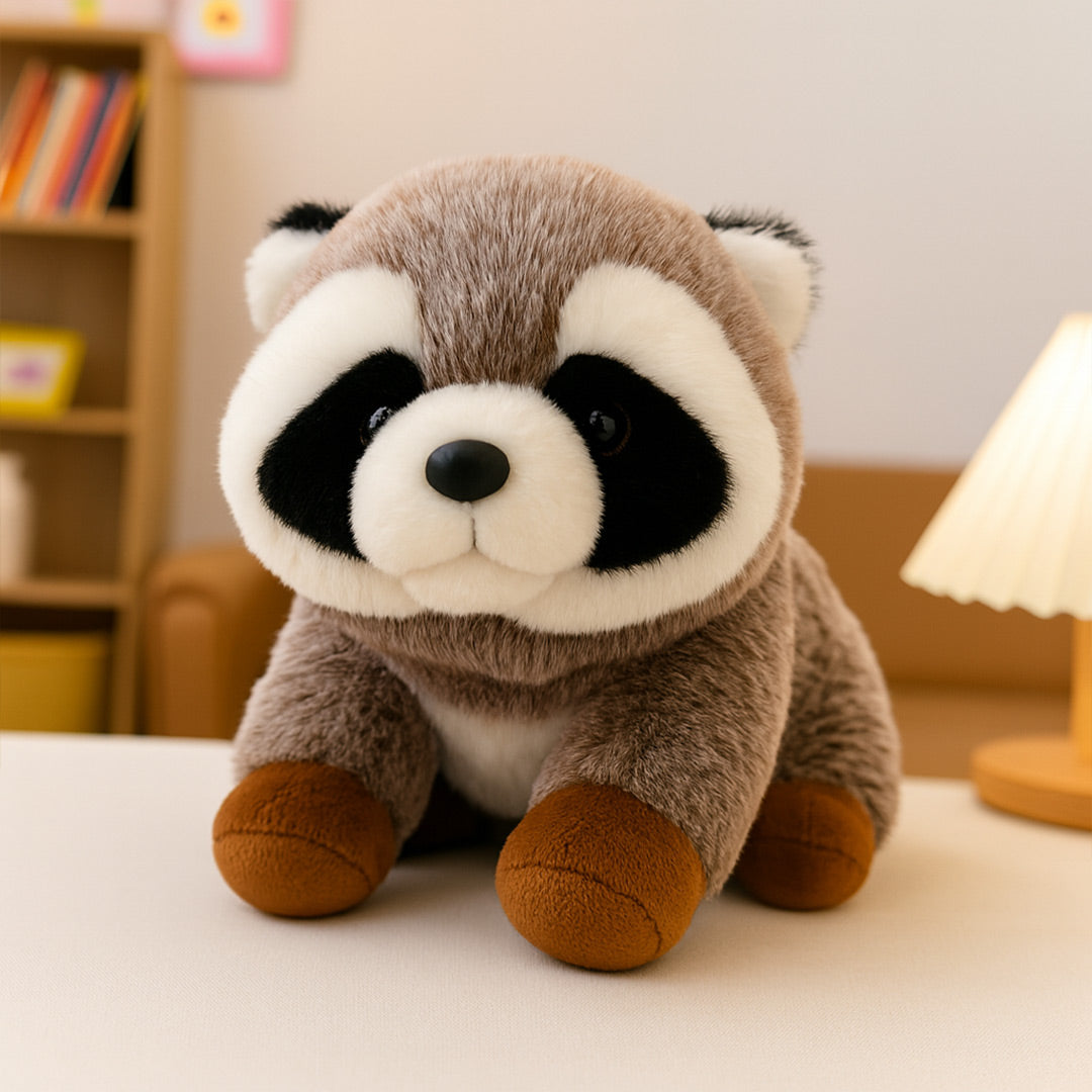 Fluffy Raccoon Plush Toy – Super Soft & Cuddly | Love Craft Gifts