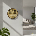 Customized Wooden Engraved Slice – Photo, Name & Message for Any Occasion | 8.5 x 8.5 inch | Love Craft Gifts