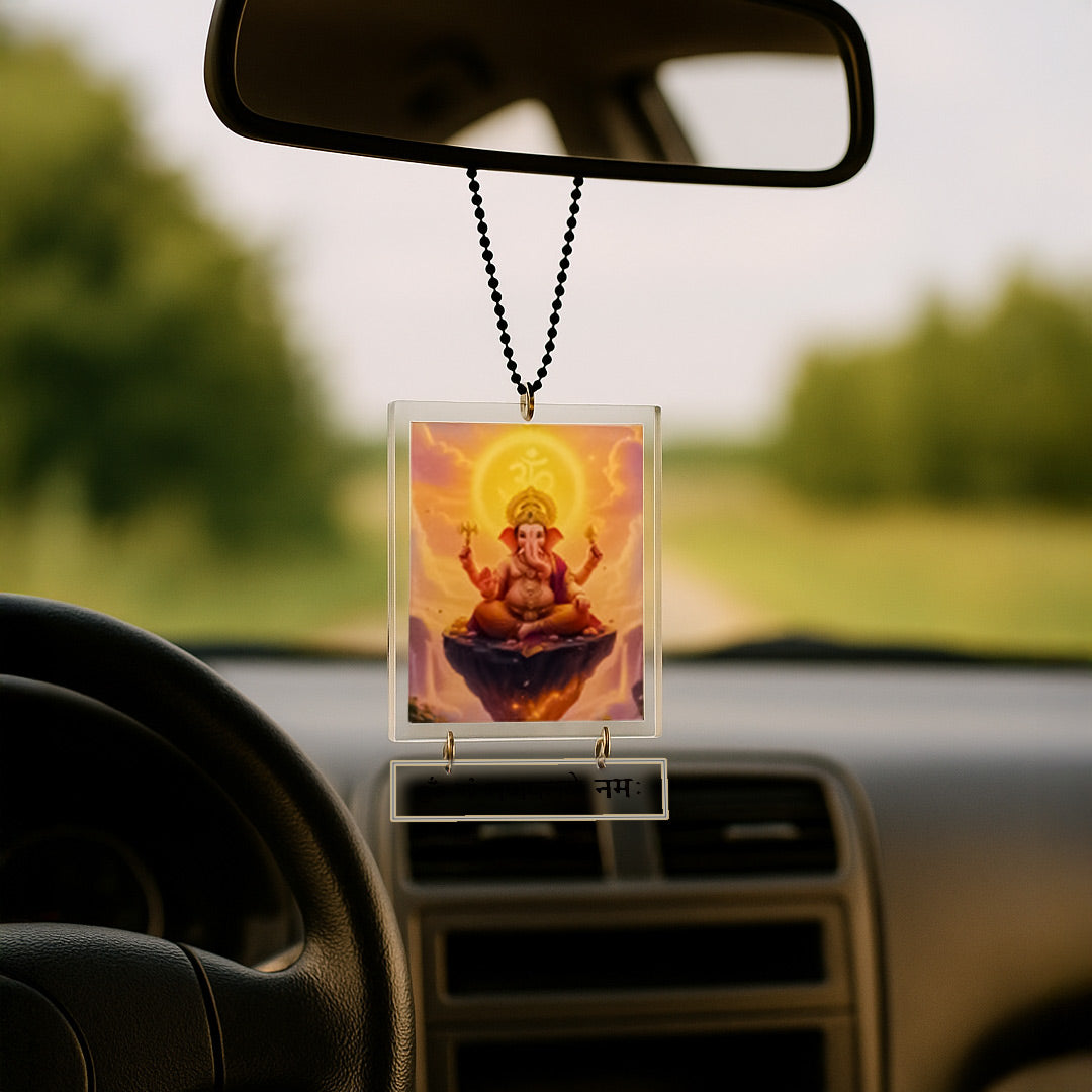Ganesh Ji Car Hanger – 2×3" | Love Craft Gifts
