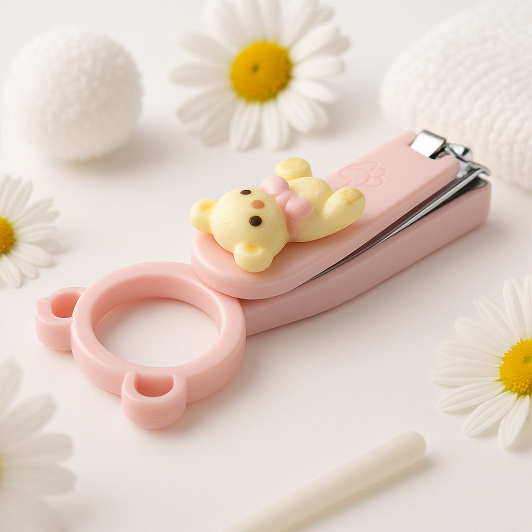 Personalized Baby Nail Cutter – Pink | Custom Name | Safe for Newborns | Love Craft Gifts