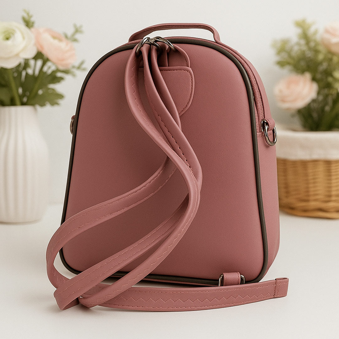 Personalized Women's Leather Sling Bag – Custom Name, Heart Charm & Elegant Design | Love Craft Gifts